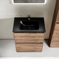 Тумба под раковину SANCOS Libra Floor напольная, 690х450х840, c двумя ящиками оснащенными доводчиками, дуб чарльстон, арт. арт-LB70FECH — фото 14, Тумбы под раковину