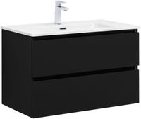 Тумба под раковину Aquanet Вега 2.0 80 черный 00337955 — фото 13, Тумбы под раковину