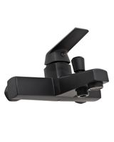 OneLife смеситель для ванны/душа однорычажный полимерный с душевым набором, черный арт-P02-300b — фото 2, Смеситель для ванны