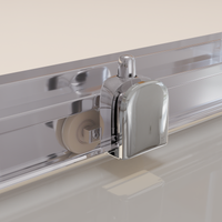 Душевая дверь RGW CL-14 150x185, профиль хром, стекло прозрачное, арт-32091415-11 — фото 5, Раздвижные душевые двери