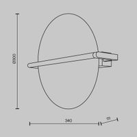 Настенный светильник (бра) Maytoni MOD279WL-L14G3K — фото 16, Бра