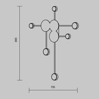 Настенный светильник (бра) Freya арт-FR5440WL-L18G — фото 2, Бра