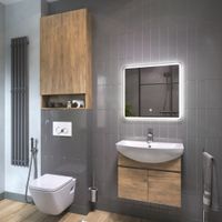 Шкаф VIGO Wing 60 подвесной дуб золотой арт-195 дуб золотой — фото 4, Шкафы для ванной