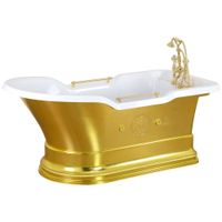 IMPERO PODIUM Ванна 180x87хH76 см. золото, подиум золото, слив/перелив золото+ 2 дек." MIGLIORE" 26351 — фото 1, Ванны