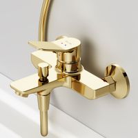 F85A10099 X-Joy, смеситель д/ванны/душа, золото — фото 3, Смеситель для ванны