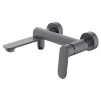 Cмеситель для ванны Azario Alanti с ручным душем, керамический картридж, шланг 150 см, графит арт-AZ-K3032GR — фото 1, Смеситель для ванны