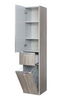 Шкаф-колонна СИЛЬВА 30, подвесная, левая, дуб фьорд 1A215603SIW6L — фото 2, Шкафы для ванной