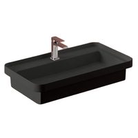 Раковина ArtCeram Fuori Scala встраиваемая с одним отверстием цвет черный матовый TFL0351700 арт-TFL035 17 00 — фото 3, Раковины встраиваемые сверху