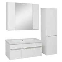 Тумба подвесная AXIOMA 100 /2 ящ/ AQUA DE MARCO 2100WGAXI/H — фото 6, Тумбы под раковину