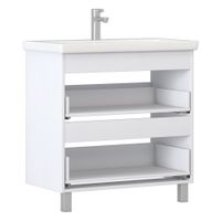 Корпус мебельный VIGO Neo, Glem, Finlay 800-0-2 (Como) напольный белый (267) — фото 1, Тумбы под раковину