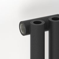 Отопительный радиатор Сунержа Эстет-0 1200х180 4 секции Тёмный титан муар арт-15-0331-1204 — фото 1, Радиаторы отопления