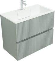 Тумба с раковиной Aquanet Джейн 80 цв.мисти грин (раковина Фортуна) арт-00332519 — фото 1, Тумбы с раковиной