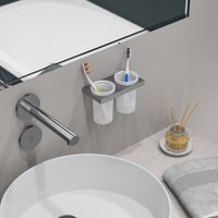 Стакан для зубных щеток двойной Timo Petruma никель арт-15234/13 — фото 1, Стаканы для зубных щеток