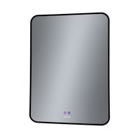 Зеркало ELEGANS-норма BLACK (600*800*45) LED с сенсорным выключателем и подогревом арт-1760802 — фото 1, Зеркала в ванную комнату