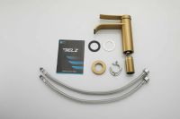 Смеситель для раковины BELZ , брашированное золото арт-B10812-5 — фото 10, Смесители для раковины