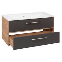 Тумба подвесная MELBOURNE 100 /дуб/серый/ AQUA DE MARCO 2100GCMEL/H/V.2.0 — фото 4, Тумбы под раковину