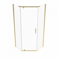 ДШ "Дека-Голд", 100х100, пятиуг., (2 места) арт-Щ0000073928 — фото 2, Душевые уголки трапеция