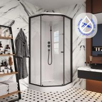 Ограждение VIVA90B N душевое Ceruttispa без поддона (90x90x195) — фото 48, Прямоугольные душевые уголки