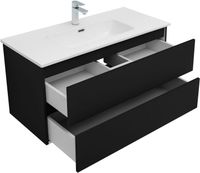 Товар: Тумба с раковиной Aquanet Вега 2.0 100 2 ящ. цв.черный (раковина Ирис) 00344745 - фото 14 Тумба с раковиной Aquanet Вега 2.0 100 2 ящ. цв.черный (раковина Ирис) 00344745 — фото 14, Тумбы с раковиной