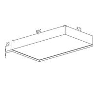 Столешница массив Оливия 800*470*20 арт-12391 — фото 7, Столешницы под раковину