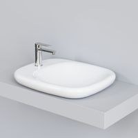 Раковина Ambassador Diamond (540*450*100) БЕЛАЯ арт-126T20001 — фото 4, Раковины накладные