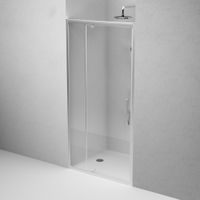 Товар: W90G-100-1P-MT Gem дверь душевая распашн 100x195,серебро, стекло прозрачн - фото 2 W90G-100-1P-MT Gem дверь душевая распашн 100x195,серебро, стекло прозрачн — фото 2, Распашные душевые двери