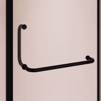 Душевой уголок RGW PA-081B 100x100, профиль черный, стекло прозрачное/6 мм, арт-35088100-14 — фото 8, Душевые уголки трапеция