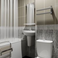 Полотенцесушитель электрический COOK ПРОФИЛЬНЫЙ 190х110 правый, скр.монтаж, СНШ, графитовый серый, (Ferrum), Маргроид арт-Cook-1840-1081-7024R — фото 1, Электрические полотенцесушители