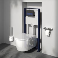 I012704.50A38 Pro инсталл для подв унитаза с сенсорн бесконтактной клав Touchless Pro стекло, черный — фото 1, Инсталляции для унитазов