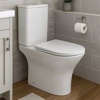 Унитаз напольный Azario FRETTA ROUND 650x340x790 безободковый, в комплекте прямым сиденьем микролифт арт-AZ-7121A — фото 15, Напольные унитазы