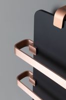 Полотенцесушитель электрический Allen Brau Infinity 120x44 с рейлингом 2.0 и креплением, медь браш 00325631 — фото 2, Электрические полотенцесушители