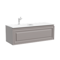 Тумба подвесная SANCOS Very левая 1195х445х406, c одним ящиком оснащенным доводчиками, Doha Soft , арт. арт-VR120LSM — фото 5, Тумбы под раковину