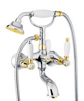 Смеситель для ванны Fiore COLONIALE , хром/золото арт-02CO0600 — фото 1, Смеситель для ванны