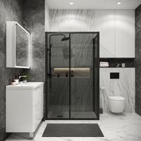 Боковая стенка Grossman Cosmo (100х195) черный матовый,стекло тонированное, 1 место арт-200.K33.02.100.21.10 — фото 3, Боковые стенки