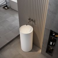 Товар: Раковина из искусственного камня Vincea , 400*400*850, напольная, цвет белый матовый арт-VBS-6SP01MW - фото 2 Раковина из искусственного камня Vincea , 400*400*850, напольная, цвет белый матовый арт-VBS-6SP01MW — фото 2, Раковины напольные