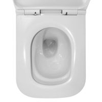 Унитаз подвесной Azario Cascad 525x345x360 безободковый, система смыва "Скрытое Торнадо", в комплекте с быстросъемным сиденьем микролифт (AZ-2303A) арт-AZ-2303-A — фото 8, Подвесные унитазы