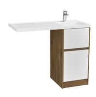 Фасады для тумбы ЛОНДРИ 40, компл. 2шт., белый 1A274901LH010 — фото 1, Тумбы под раковину