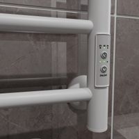 Полотенцесушитель электрический ВИД 10 610х400 правый, скр.монтаж, СНШ, белый матовый(RAL 9016), (Ferrum), Маргроид арт-10-6040-1049-9016R — фото 3, Электрические полотенцесушители