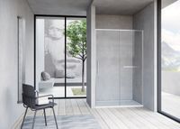 Душевая дверь Slim Soft , 1200, брашированный никель, стекло прозрачное арт-VDS-1SS120CLBN — фото 2, Раздвижные душевые двери