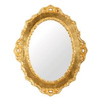 Зеркало фигурное h105x85xP4,5 cm, золото арт-24963 — фото 1, Зеркала в ванную комнату