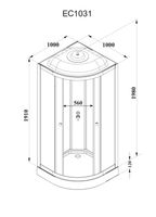 Ограждение VIVA90B N душевое Ceruttispa без поддона (90x90x195) — фото 87, Прямоугольные душевые уголки