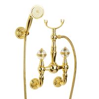 CRISTALIA См-ль д/ванны внешний, ручки CRYSTAL, золото 27181 — фото 2, Смеситель для ванны