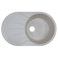 Кухонная мойка AZARIO Perla 730x450x190 искусственный мрамор, с "крылом", сифон в комплекте, цвет бежевый арт-CS00105238 — фото 4, Кухонные мойки