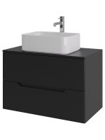 Товар: Orange Line Li-80TubMDF+B02-460W тумба с раковиной подвесная 80 см, черный/белый Li-80TubMDF+B02-460W - фото 6 Orange Line Li-80TubMDF+B02-460W тумба с раковиной подвесная 80 см, черный/белый Li-80TubMDF+B02-460W — фото 6, Тумбы с раковиной