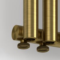 Отопительный радиатор Сунержа Эстет-0 EU50 левый 500х180 4 секции Состаренная латунь арт-051-0320-5004 — фото 1, Радиаторы отопления