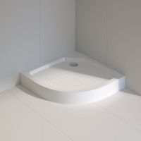 Душевой поддон полукруглый RGW SMC/R W Белый (Уценка) 800x800 57350488-01U — фото 1, Душевые поддоны