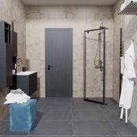 ДШ "Дека-Блэк", 90х90, пятиуг., (2 места) арт-Щ0000059783 — фото 7, Душевые уголки трапеция