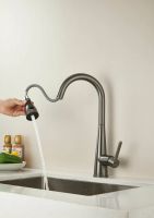 Смеситель для кухни с выдвижным изливом BELZ, оружейная сталь, арт-B74816-3 — фото 4, Смесители для кухни