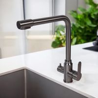 BOND Smart Смеситель для кухни под фильтр с краном для питьевой воды, графитовый цвет арт-B65-0477 — фото 13, Смесители для кухни