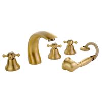 PRESTIGE См-ль на борт ванны, на 5 отв., бронза 31609 — фото 4, Смесители на борт ванны